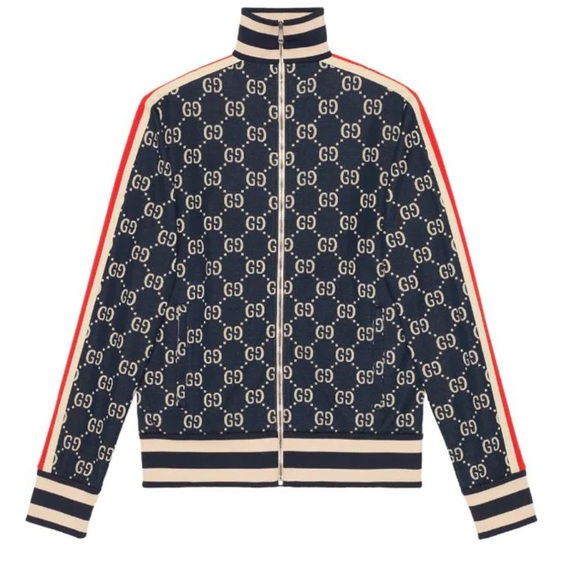 Gucci Jackets & Coats Gucci Gg Jacquard Cotton Jacket Poshmark
